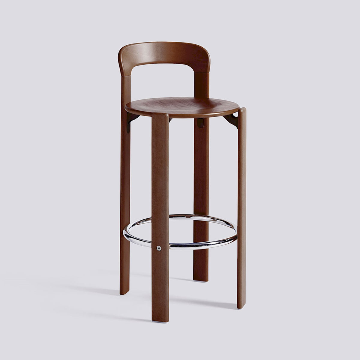 Tabouret de bar Rey par Bruno Rey - Hay-Brun ombre, Hauteur d&