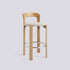 Tabouret de bar Rey assise rembourrée par Bruno Rey - Hay-Doré, tissu Steelcut Trio 213, Hauteur d&