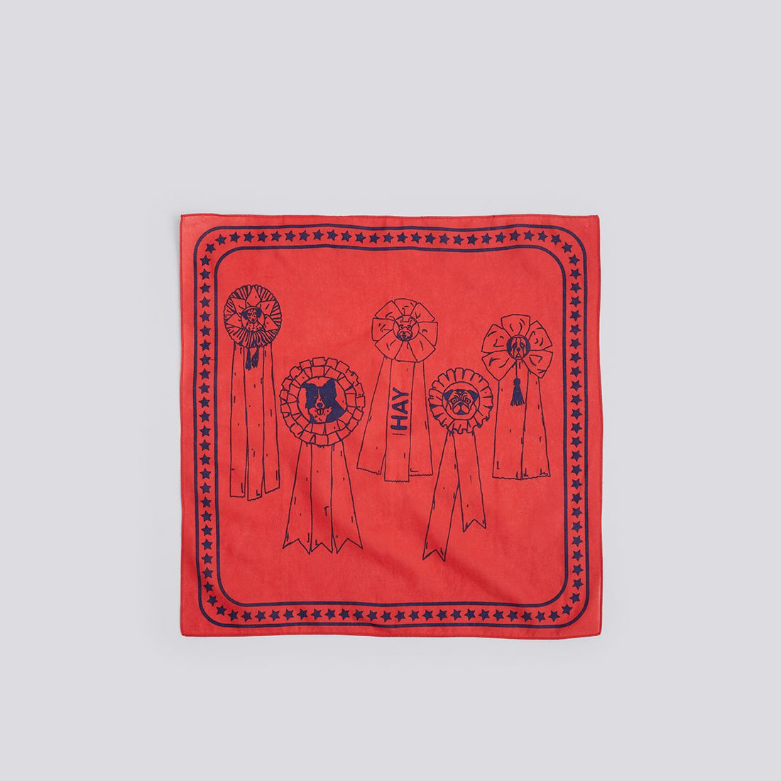Foulard HAY Dogs de Barbara Maj Husted Werner - Hay