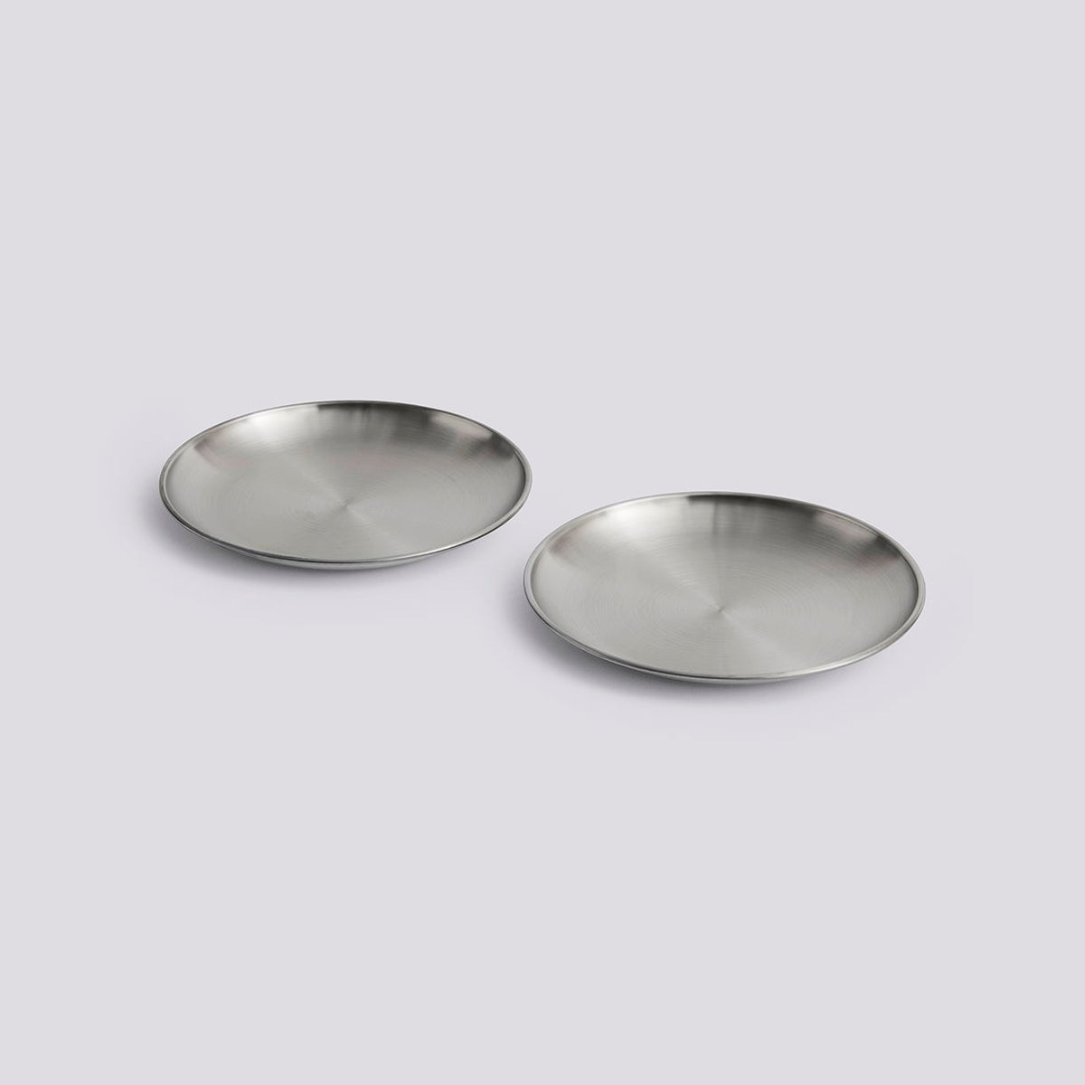 Assiette en acier (lot de 2) Outdoor Market de Jasper Morrison - Hay