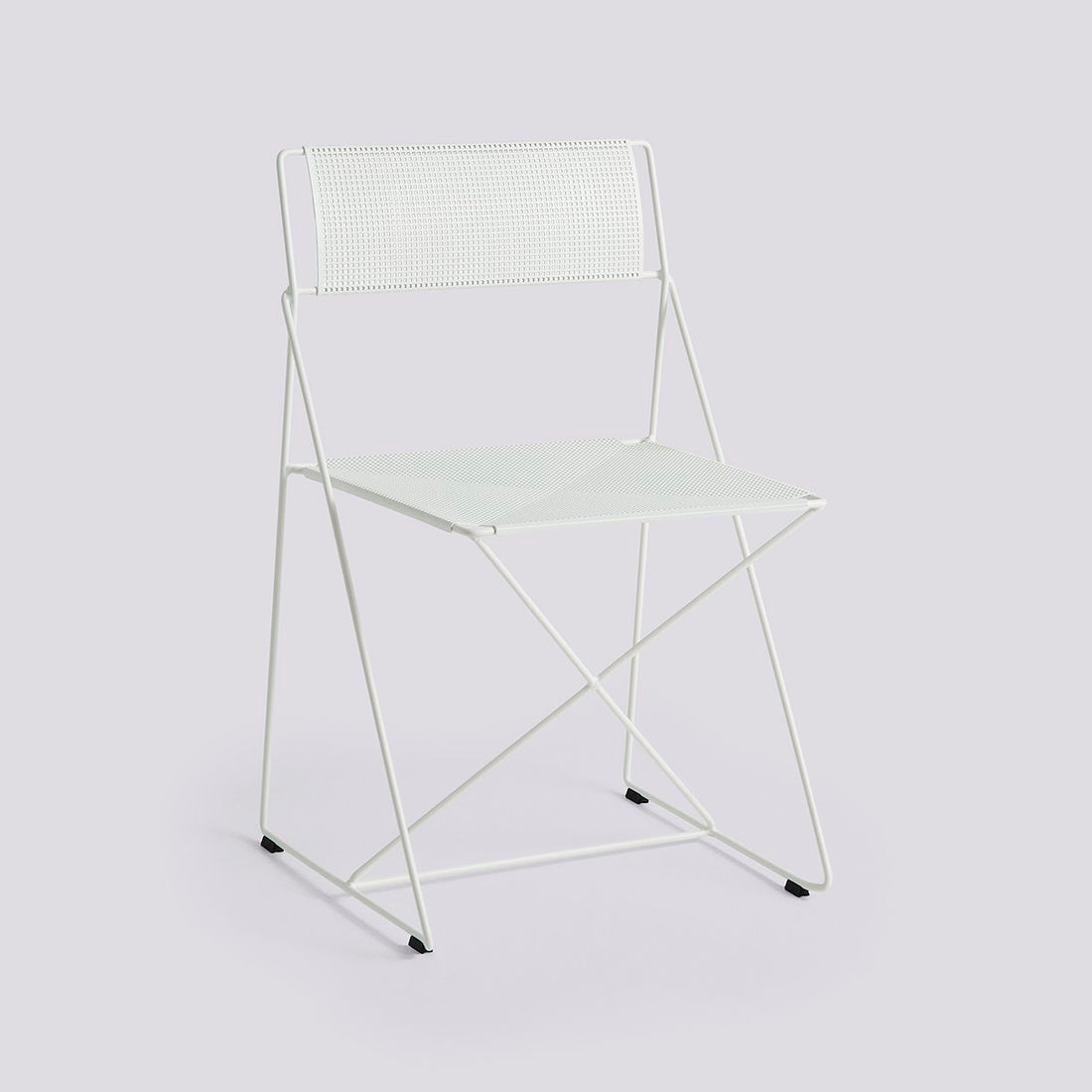 Chaise X-Line piètement acier laqué de Niels Jørgen Haugesen - Hay