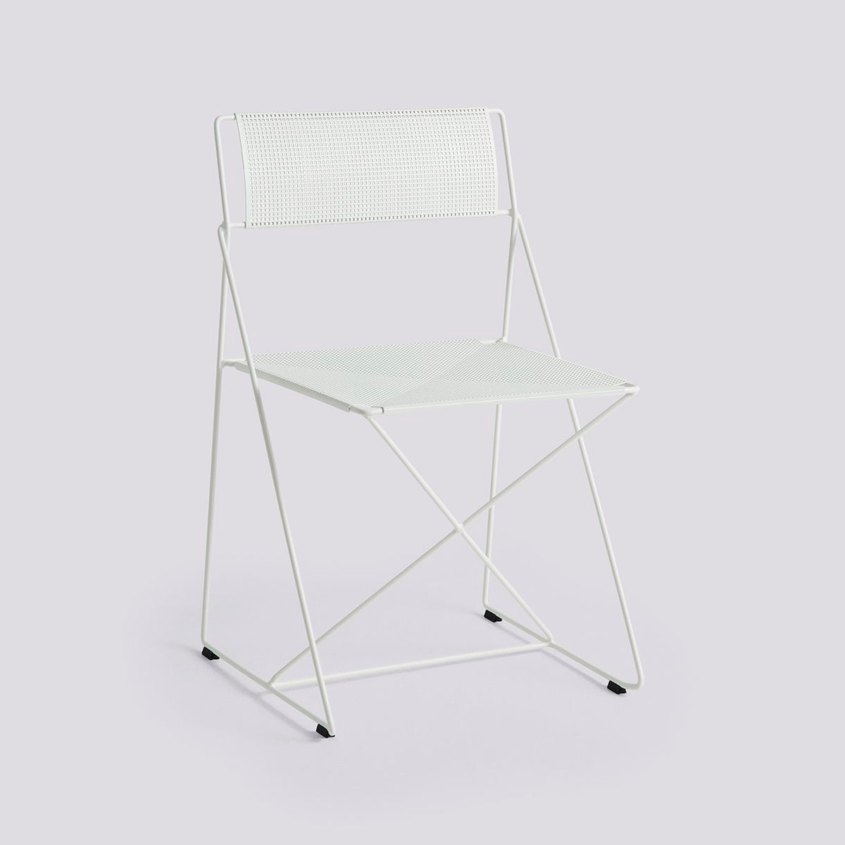 Chaise X-Line piètement acier laqué de Niels Jørgen Haugesen - Hay