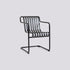 Fauteuil de table Palissade Cantilever de Ronan et Erwan Bouroullec - Hay-Anthracite-The Woods Gallery