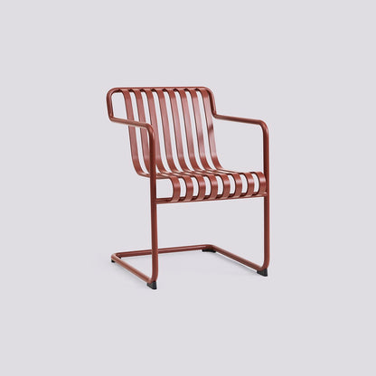 Fauteuil de table Palissade Cantilever de Ronan et Erwan Bouroullec - Hay-Rouge fer-The Woods Gallery