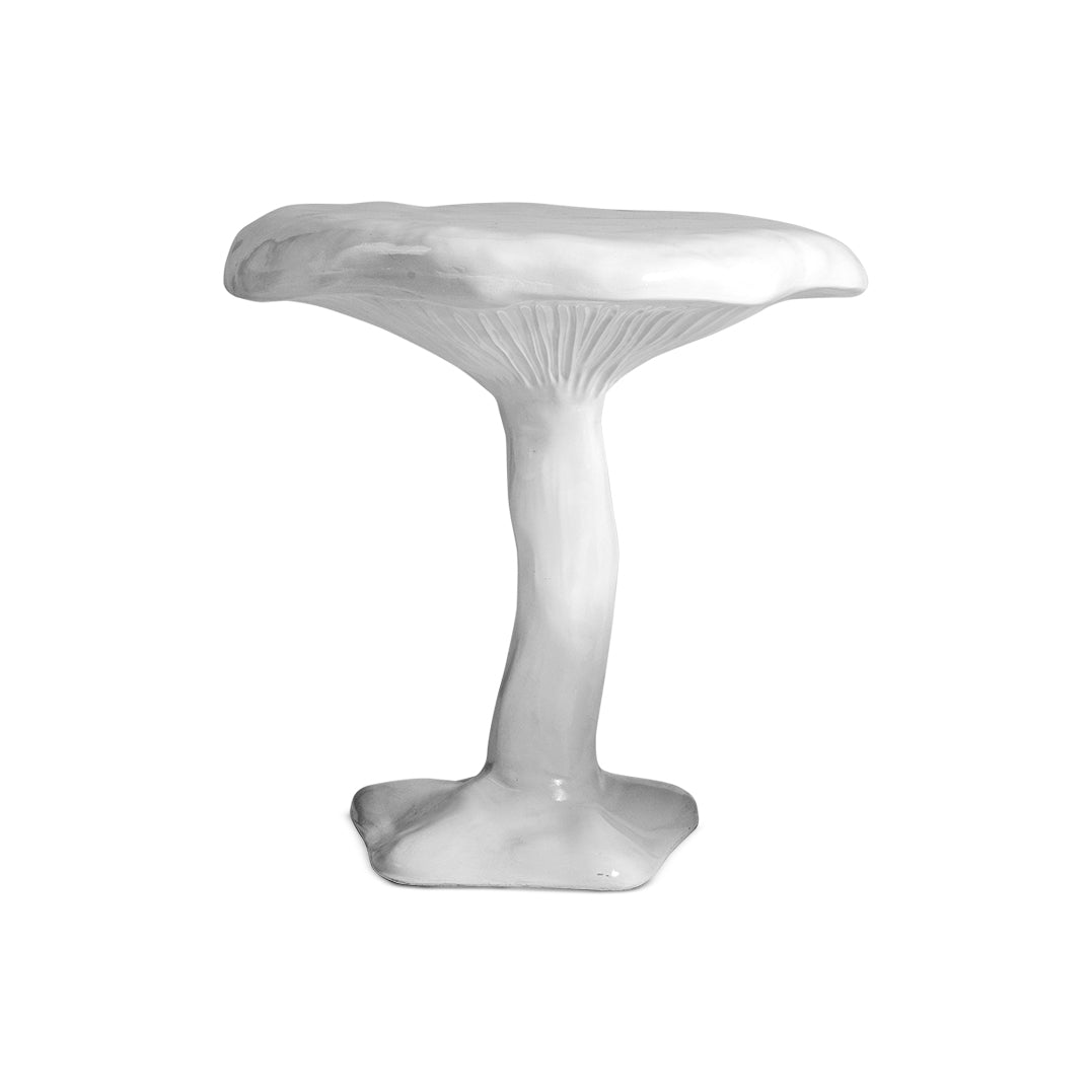 Table Amanita blanche de Marcantonio - Seletti-table champignon blanche, pied évasé et chapeau bombé-Seletti