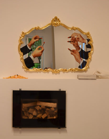 Miroir baroque Lipsticks de ToiletPaper - Seletti-vue 2-The Woods Gallery
