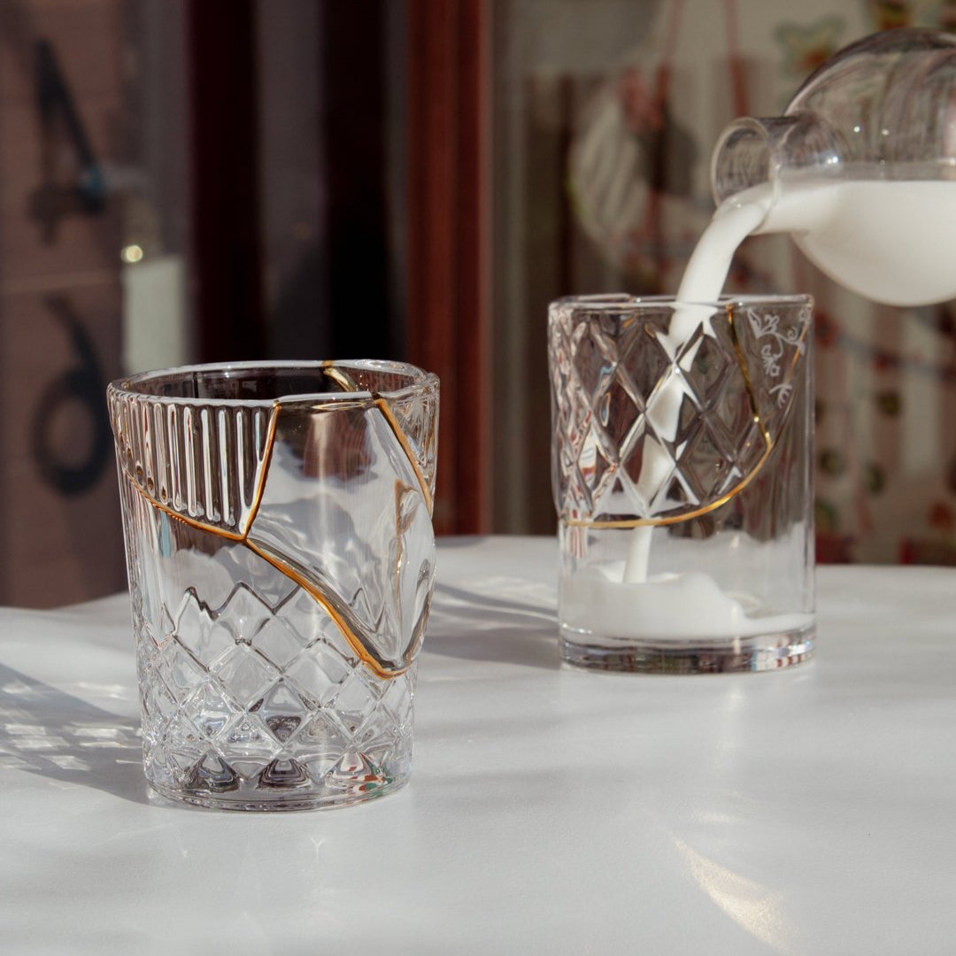 Verre Kintsugi n°1 de Marcantonio - Seletti-vue 2-The Woods Gallery