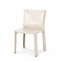 Chaise CAB 412 de Mario Bellini - Cassina-cuir Blanc, visuel de synthèse réalisé d&