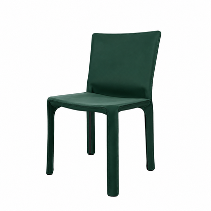 Chaise CAB 412 de Mario Bellini - Cassina-cuir Vert cuir Plus, visuel de synthèse réalisé d&