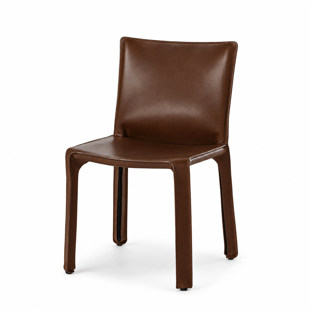 Chaise CAB 412 de Mario Bellini - Cassina-cuir Radica, visuel de synthèse réalisé d&
