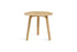 Table basse Bella Ø 45 x H 39 cm en chêne huilé, de trois quarts