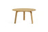 Table basse Bella Ø 60 x H 32 cm en chêne huilé, de trois quarts