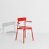 Chaise avec accoudoirs Fromme de Tom Chung - Petite Friture-Rouge-The Woods Gallery