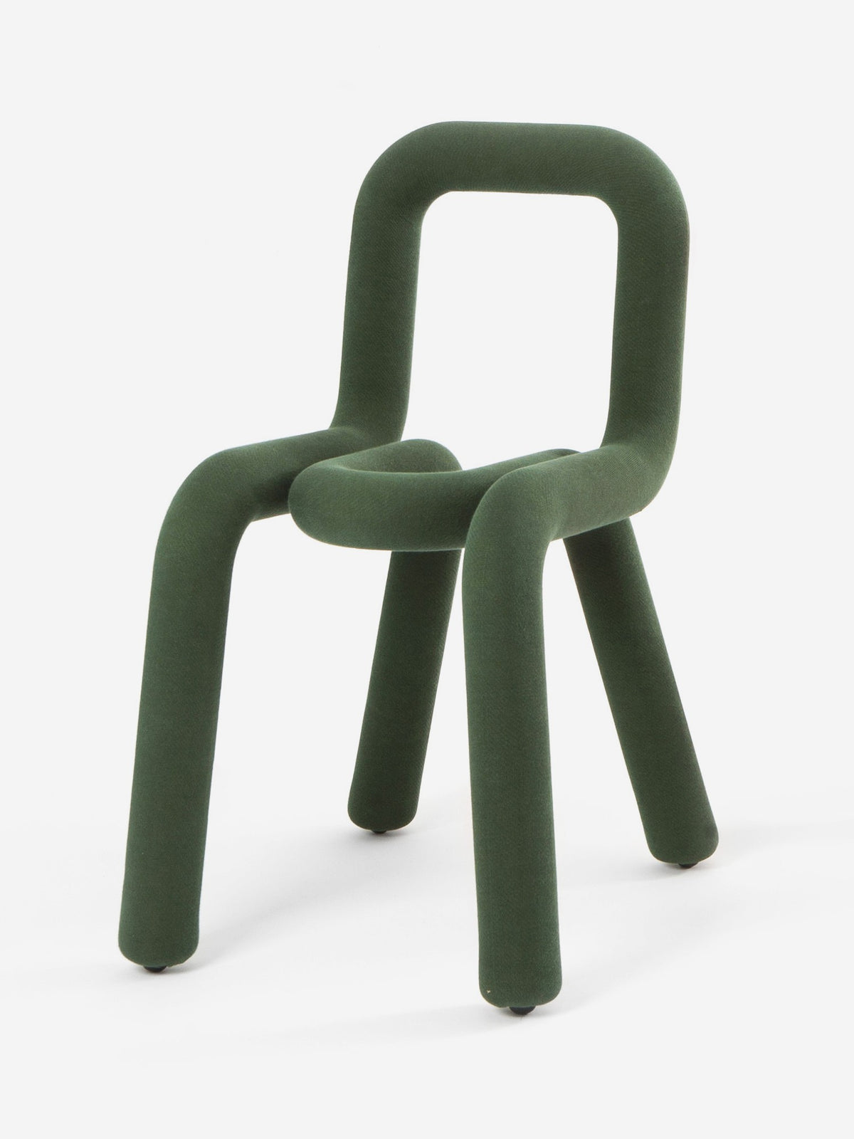 Chaise Bold de Big Game - Moustache-Vert foncé, vue de trois quarts-The Woods Gallery