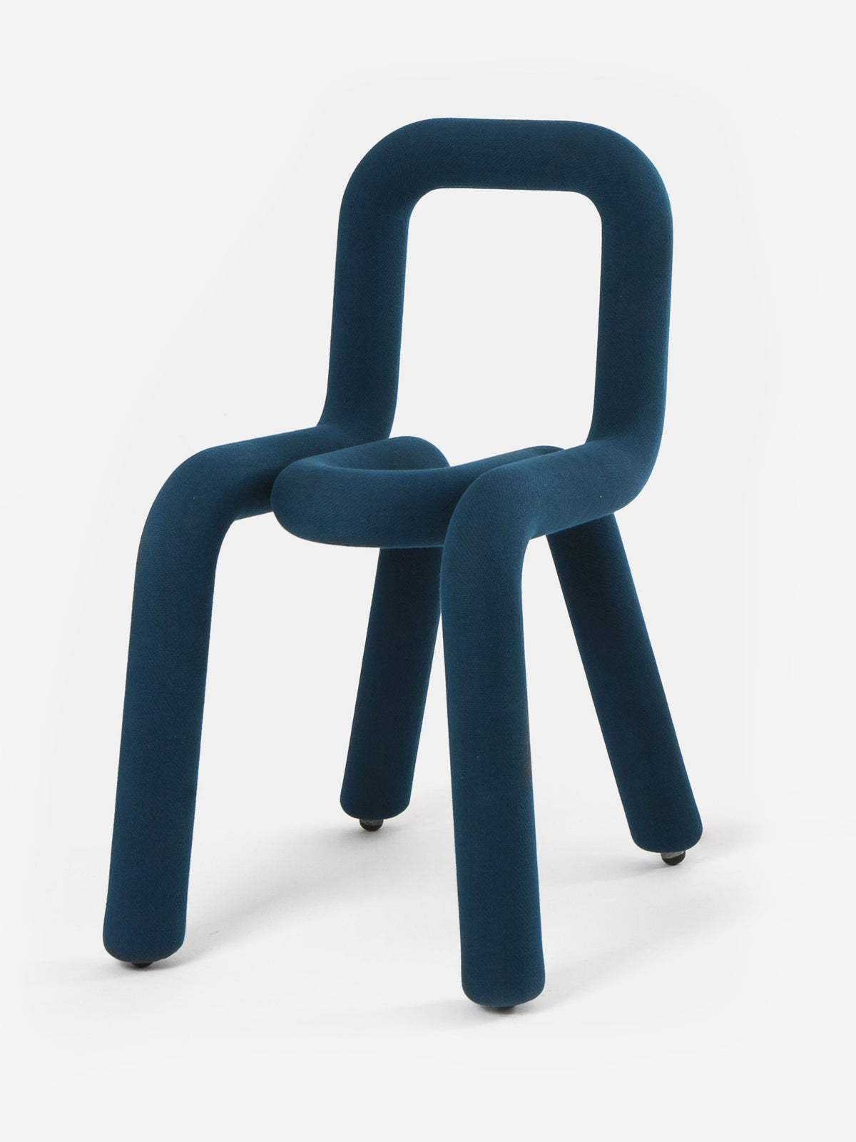Chaise Bold de Big Game - Moustache-Bleu canard, vue de trois quarts-The Woods Gallery