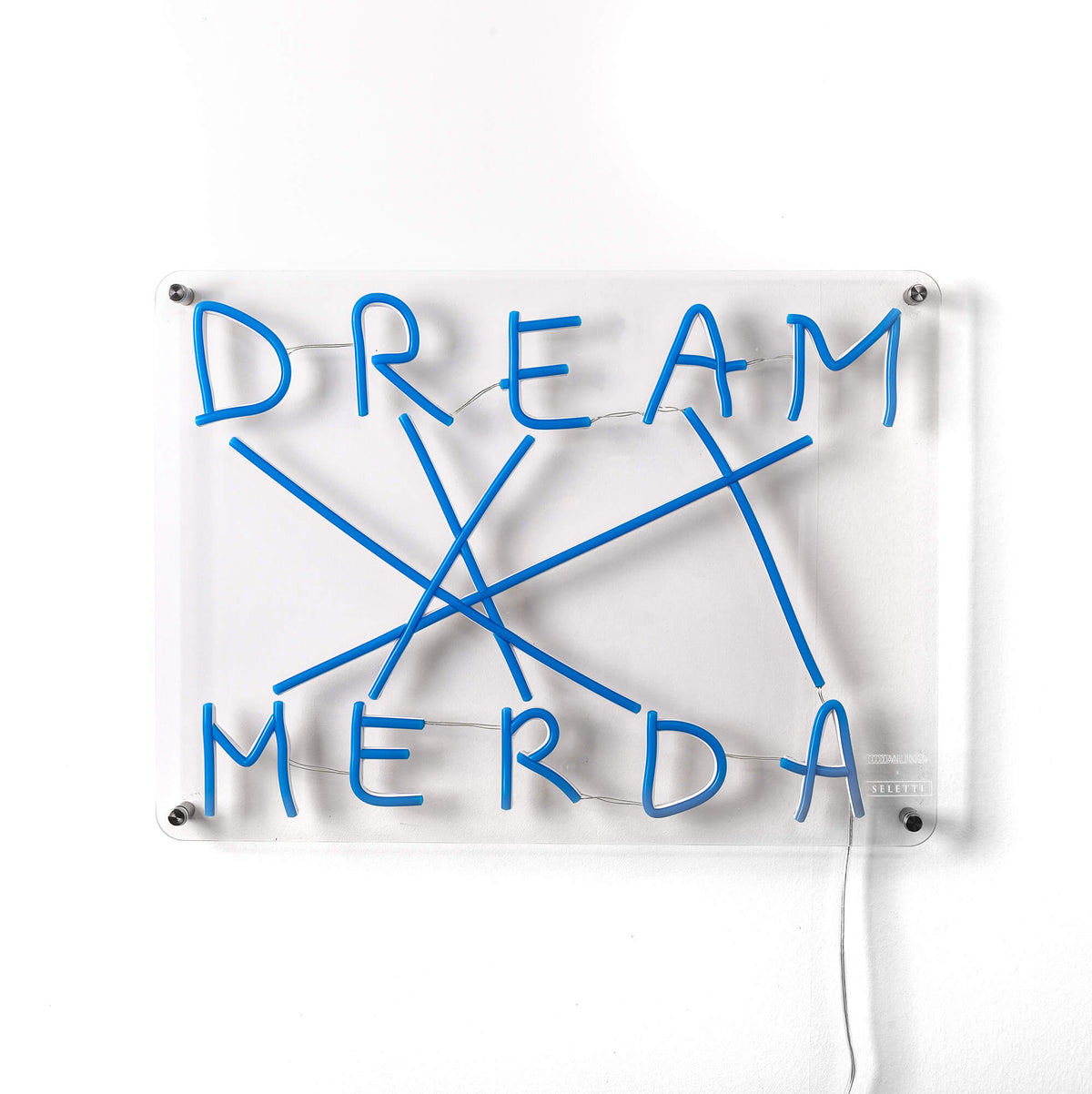 Enseigne lumineuse Dream Merda de Nico Vascellari - Seletti-vue 6-The Woods Gallery
