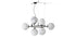 Lustre Constellation - Cassina-vue de face, sphères en marbré blanc-Cassina