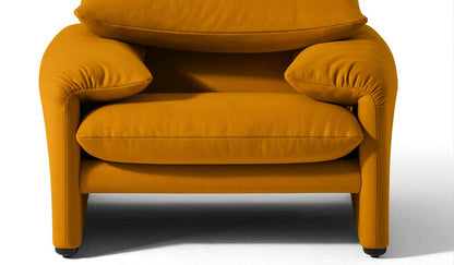 Fauteuil Maralunga 40 de Vico Magistretti - Cassina-détail de face-The Woods Gallery