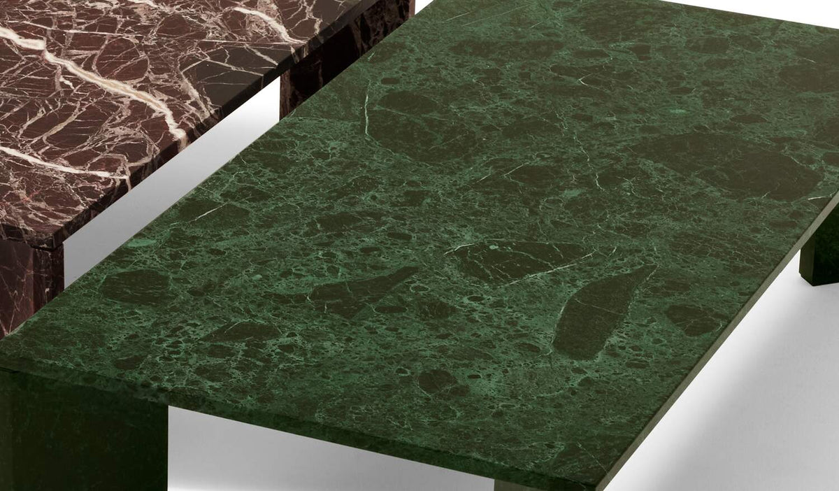 Table basse Ordinal de Michael Anastassiades - Cassina-détail des plateaux en marbre-The Woods Gallery