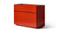 Meuble Ghost Box de Mikal Harrsen - Cassina-meuble 120 cm laqué rouge, vue de trois quarts-The Woods Gallery