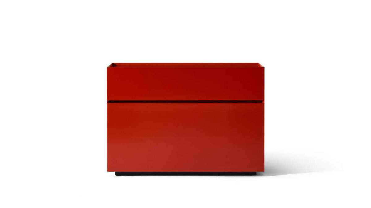 Meuble Ghost Box de Mikal Harrsen - Cassina-tiroir ouvert, laque rouge-The Woods Gallery