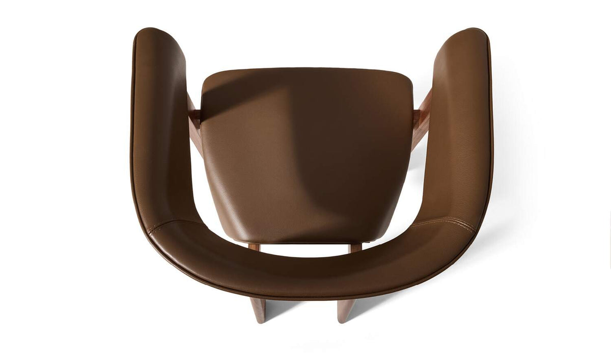 Chaise Back-Wing de Patricia Urquiola - Cassina-chaise avec accoudoirs vue de dessus-The Woods Gallery