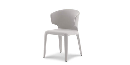 Chaise Hola de Hannes Wettstein - Cassina-chaise avec accoudoirs en tissu gris-The Woods Gallery