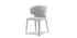 Chaise Hola de Hannes Wettstein - Cassina-chaise avec accoudoirs en tissu gris-The Woods Gallery
