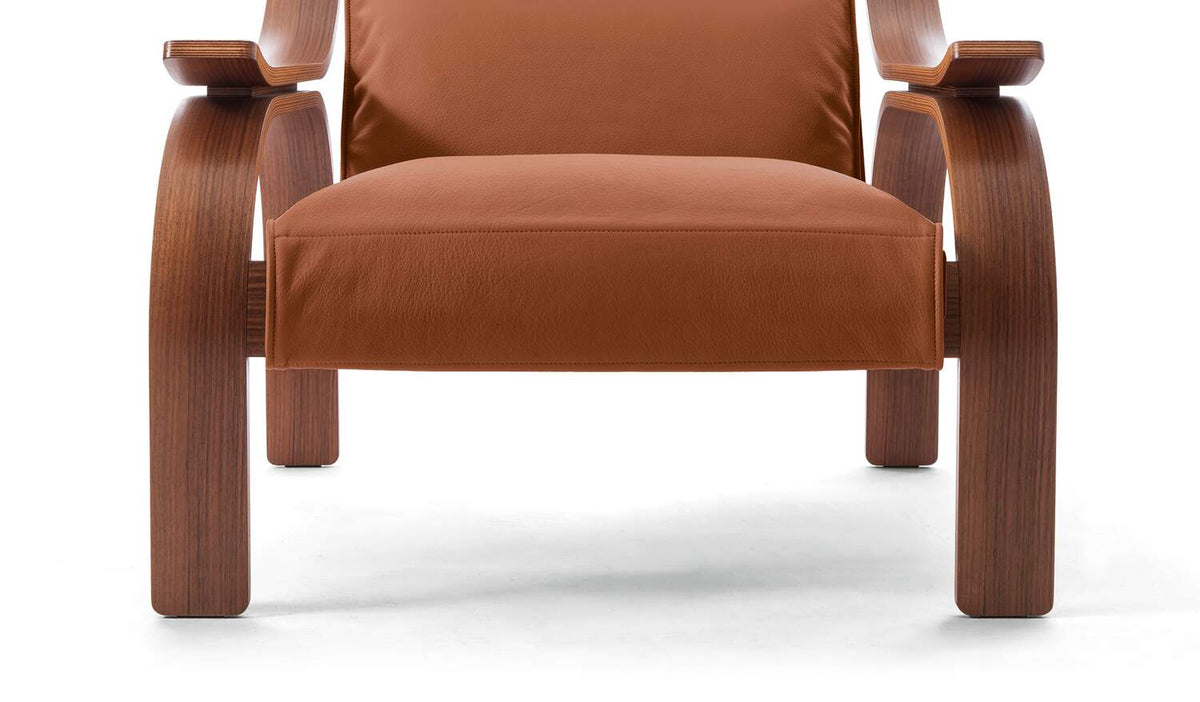 Fauteuil Woodline de Marco Zanuso - Cassina-détail de l&