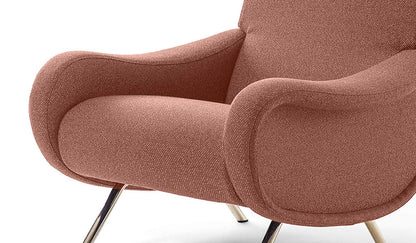 Fauteuil 720 Lady de Marco Zanuso - Cassina-détail des pieds en acier-The Woods Gallery