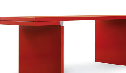 Table W05 Orseolo de Carlo Scarpa - Cassina-plateau et pied laqués rouge brillant-Cassina
