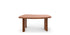 Petit bureau 538 en forme libre de Charlotte Perriand - Cassina-vue de trois quarts, bureau en bois brun-Cassina