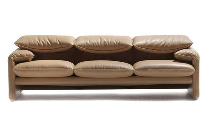 Canapé Maralunga 40 de Vico Magistretti - Cassina-version 3 places en cuir-The Woods Gallery