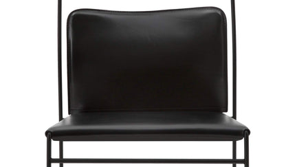 Chaise Tulu de Kazuhide Takahama - Cassina-détail du dossier en cuir-The Woods Gallery