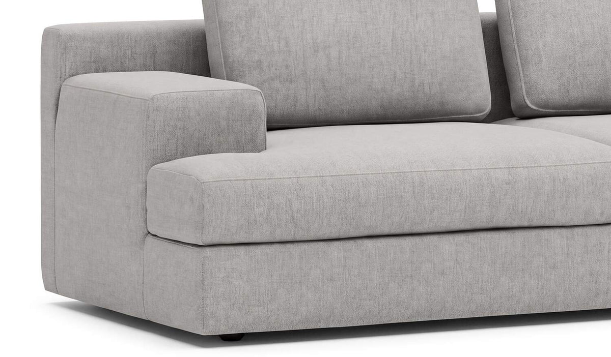 Canapé modulable Miloe de Piero Lissoni - Cassina-détail de la couture de face du coussin d&