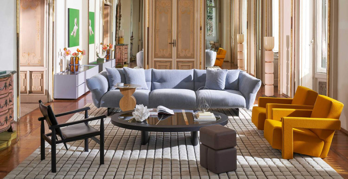 Canapé modulable Mon-Cloud de Patricia Urquiola - Cassina-composition courbe en ambiance salon-The Woods Gallery