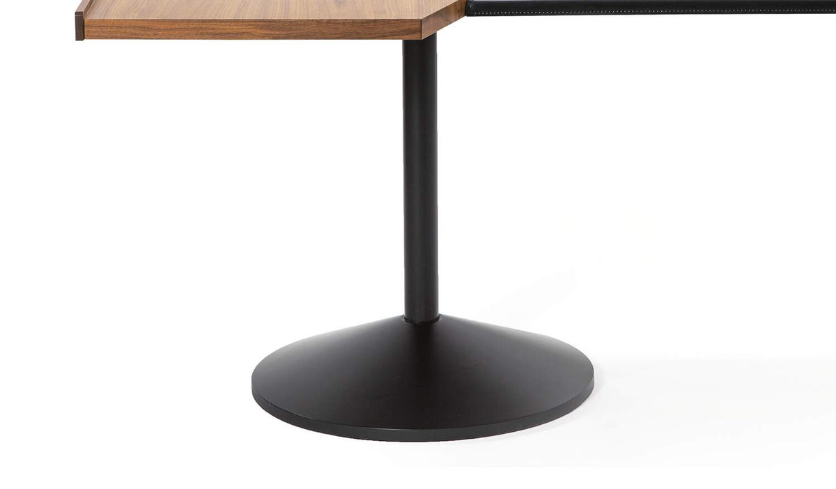 Bureau 840 Stadera de Franco Albini - Cassina-pied rond noir et plateau en noyer-Cassina