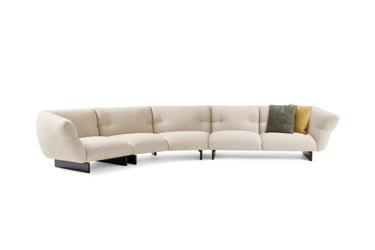 Canapé modulable Mon-Cloud de Patricia Urquiola - Cassina-composition courbe avec table basse-The Woods Gallery