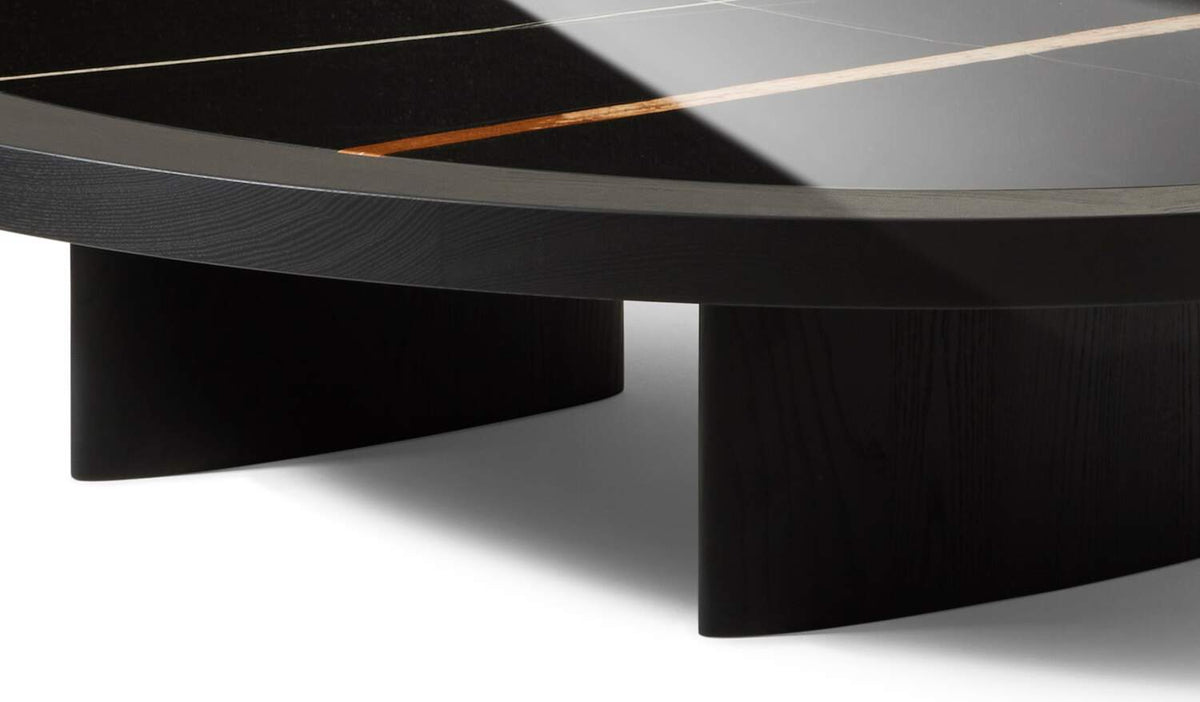 Table basse 544 Monta de Charlotte Perriand - Cassina-plateau noir veiné d&