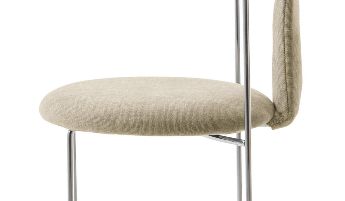 Tabouret de bar Gaja Bar de Kazuhide Takahama - Cassina-tabouret à assise et dossier rembourrés, vue de profil-The Woods Gallery