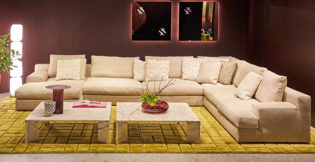 Canapé modulable Miloe de Piero Lissoni - Cassina-grande composition en ambiance salon-The Woods Gallery