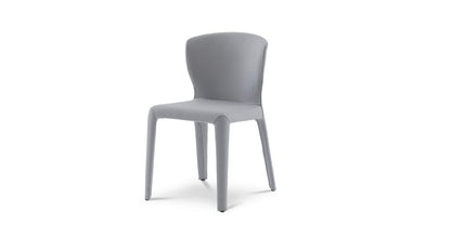 Chaise Hola de Hannes Wettstein - Cassina-chaise sans accoudoirs en tissu gris-The Woods Gallery