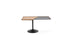 Bureau 840 Stadera de Franco Albini - Cassina-vue de trois quarts, plateau bicolore sur pied rond-Cassina