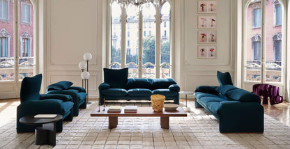 Canapé Maralunga 40 de Vico Magistretti - Cassina-ambiance salon-The Woods Gallery