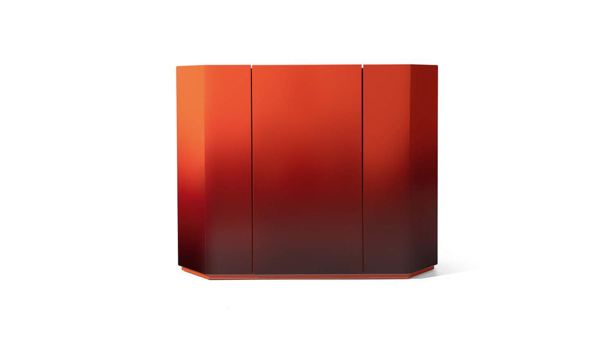 Meuble Bramante de Kazuhide Takahama - Cassina-laque nuancée rouge-The Woods Gallery