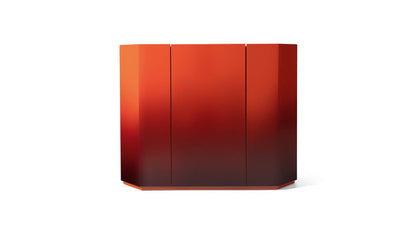 Meuble Bramante de Kazuhide Takahama - Cassina-laque nuancée rouge-The Woods Gallery