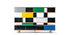Bibliothèque 526 Nuage de Charlotte Perriand - Cassina-vue de face, étagères avec panneaux colorés-Cassina
