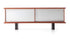 Enfilade 513 Riflesso de Charlotte Perriand - Cassina - Livraison rapide-acajou, portes en aluminium naturel-The Woods Gallery