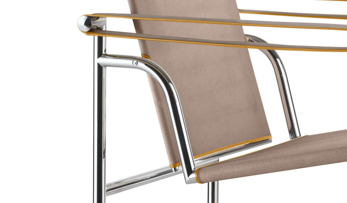 Fauteuil 1 dossier basculant (LC1) édition UAM - Cassina-détail du dossier basculant-Cassina