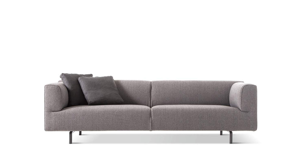 Canapé Met de Piero Lissoni - Cassina-canapé en tissu gris-The Woods Gallery